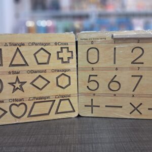 Wooden Tracing Board - Numbers & Shapes