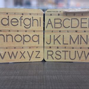 Wooden Tracing Board – Upper & Lower Case Alphabet