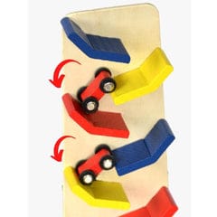 Wooden Car Slippery Track Set