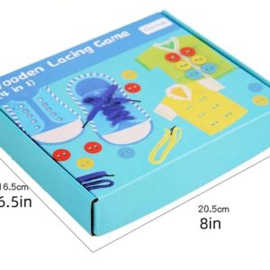 Wooden Lacing Game (4 in 1)