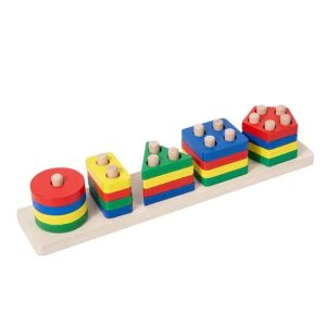 Wooden Shapes Sorter (5 Pcs)