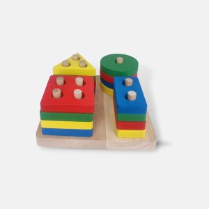 Wooden Shapes Sorter (4 Pcs)
