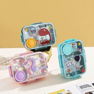 3 Grid Bento Stainless Steel Lunch Box