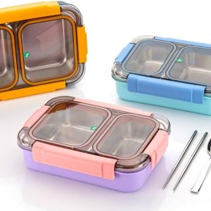 2 Grid Bento Stainless Steel Lunch Box (750ml)
