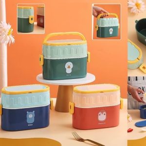 Fuji Kitchen Double-Deck Plastic Lunch Box