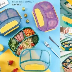 4 Compartment Plastic Bento Box