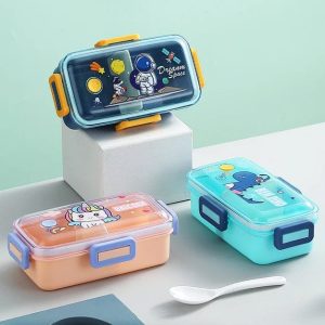 Cute Mini Sealed Plastic Lunch Box 530ml (2569)