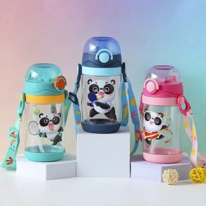 Panda Sipper Plastic Water Bottle (450ml)