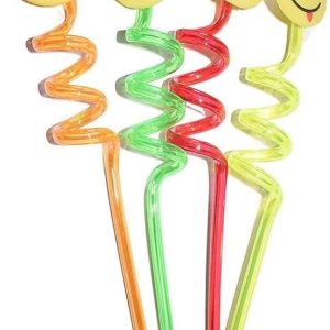 Reusable Twisty Plastic Straw ( Pack of 4)