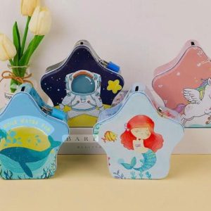 Star Shaped - Metal Piggy Bank