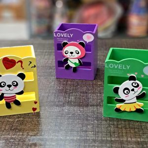 Cute Wooden Panda Pen Holder