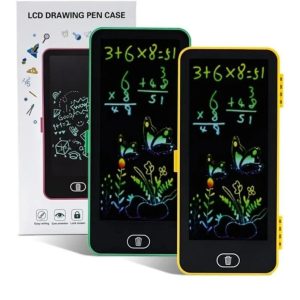 LCD Writing/Drawing Tablet Pencil Case